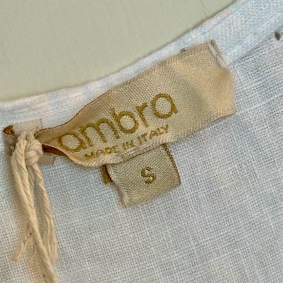 NWT AMBRA 100% LINEN SWING DRESS, SZ S - Picture 5 of 7